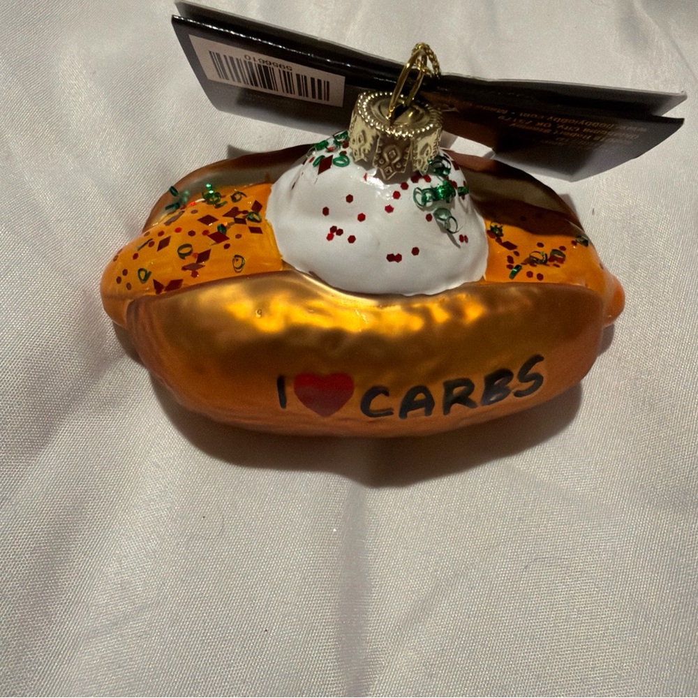 I Love Carbs Holiday Ornament